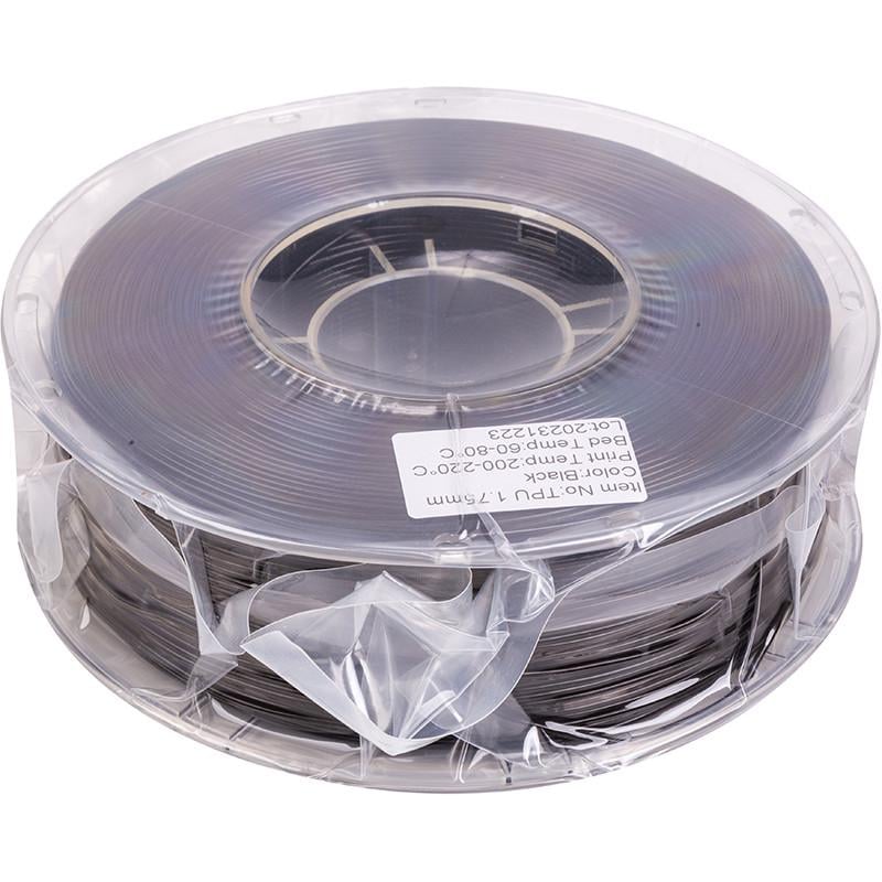 Пластик TPU Power Filament для 3D-принтера 1 кг 1,75 мм Черный
