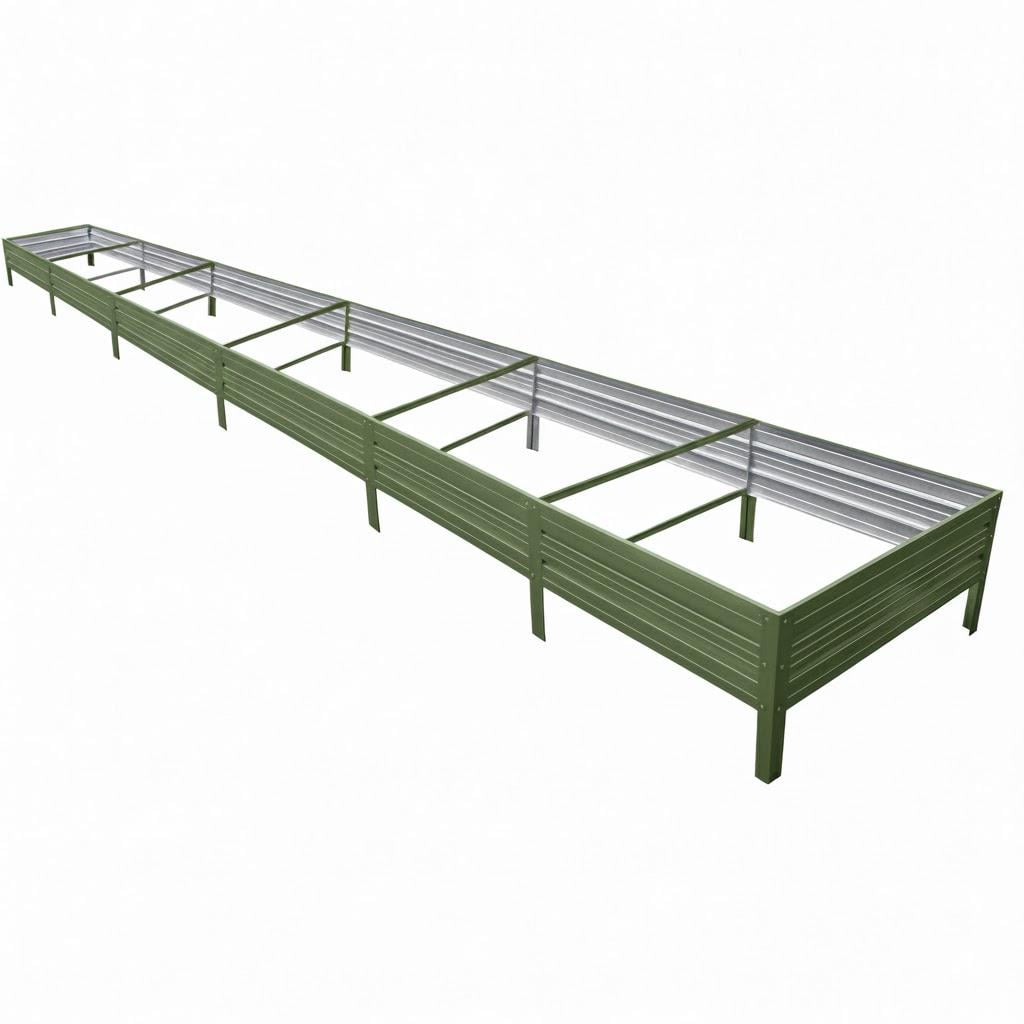 Грядка оцинкованная SIMBUD 0,65 мм 6х1х0,4 м RAL6020 мат (30704799)
