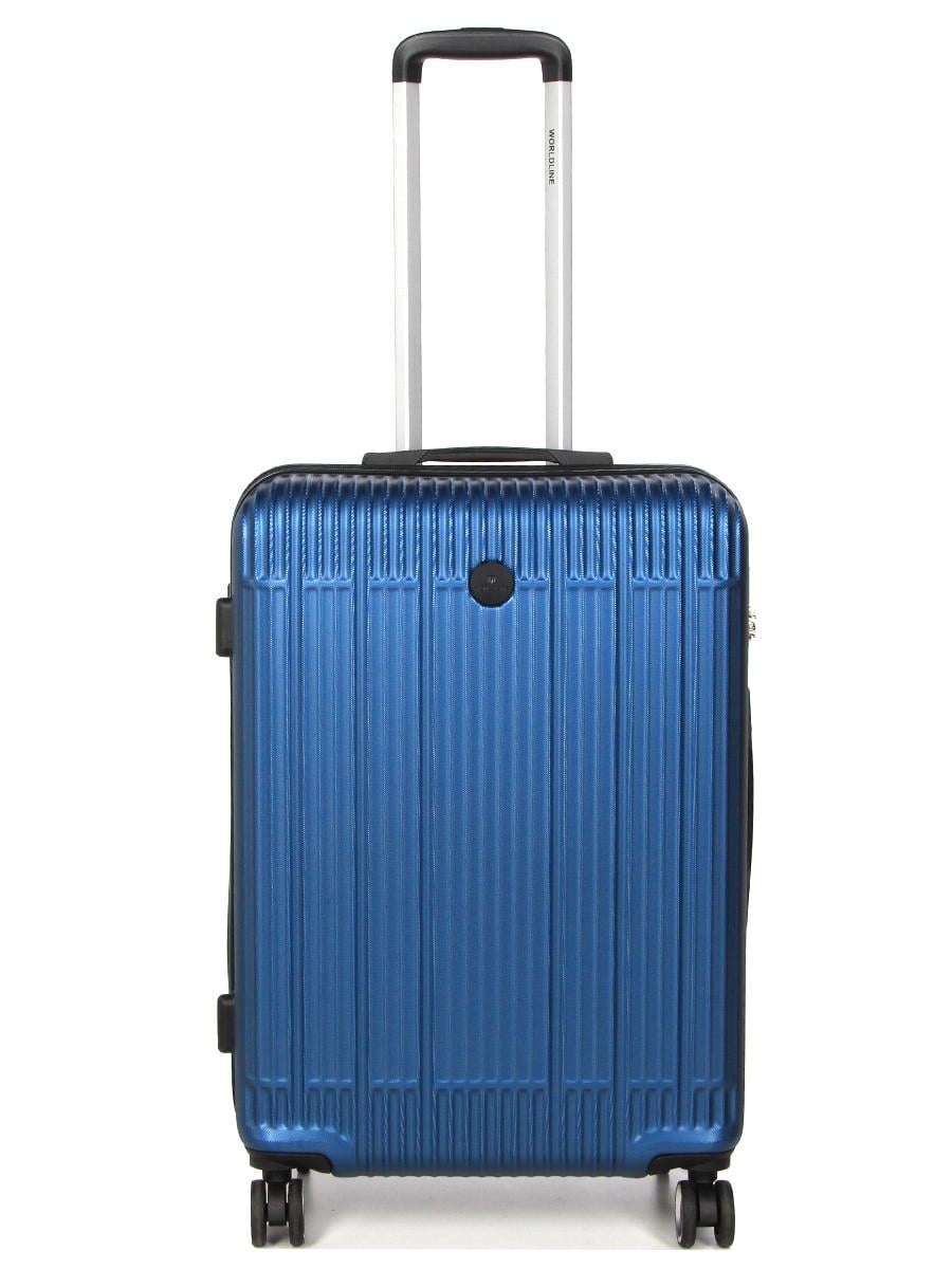 Чемодан Франция средняя Worldline M 65х46х26 см 75 л 3,3 кг Синий (630)