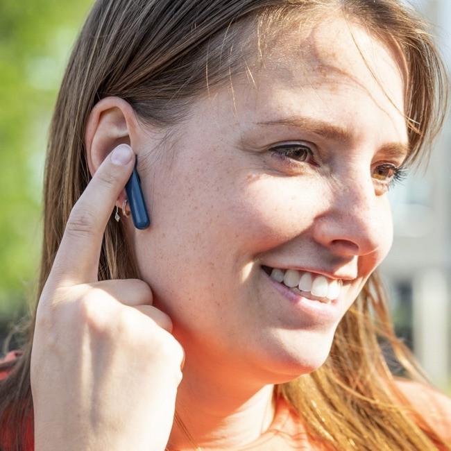 Навушники бездротові Bluetooth Trust Primo Touch True Wireless Blue (iz15489) - фото 3