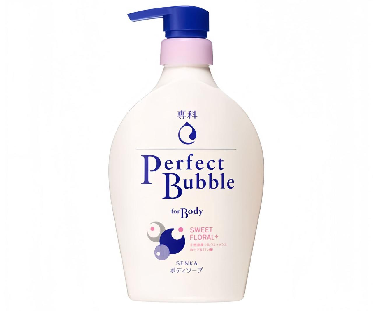 Гель для душа FINETODAY Senka Perfect Bubble для натурального цвета с гиалуроновой кислотой цветочный аромат 500 мл