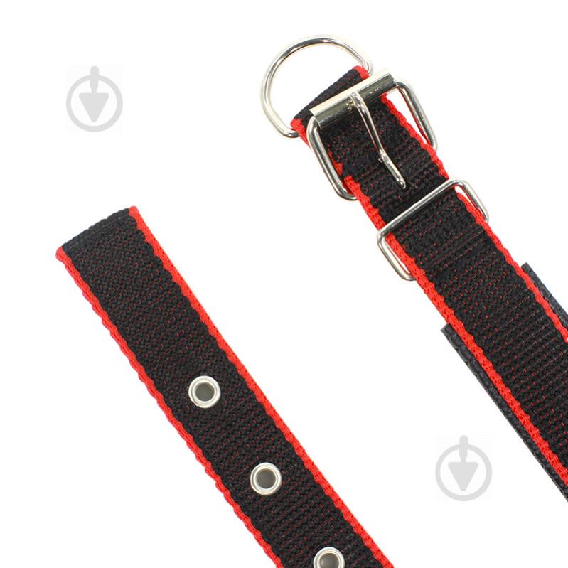 Ошейник двухслойный для собак Taotaopets 177701 M Black-Red 32 см Ошейник двухслойный для собак Taotaopets 177701 M Black-Red 32 см