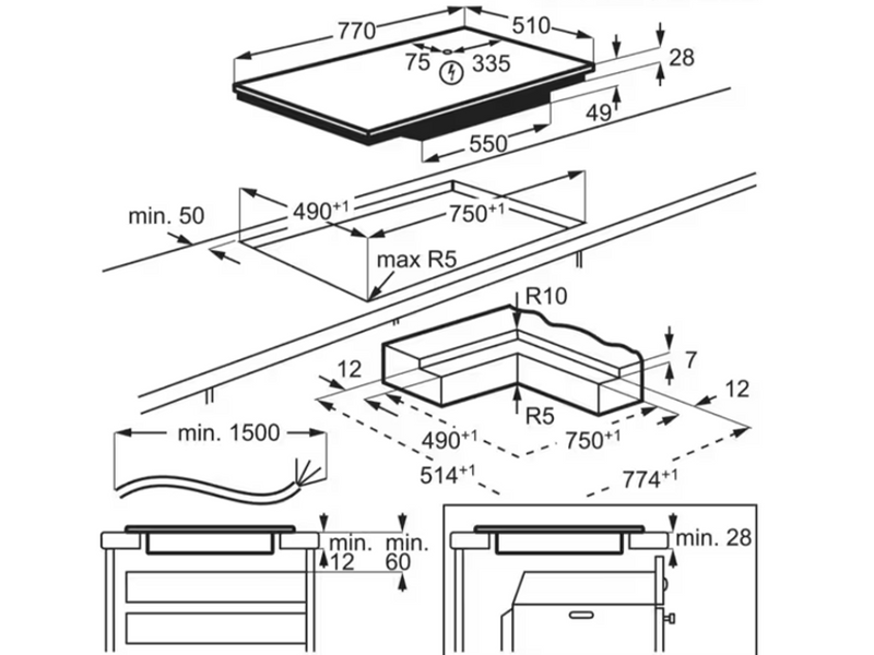 Варочная поверхность индукционная AEG NIK85M30IB - фото 2