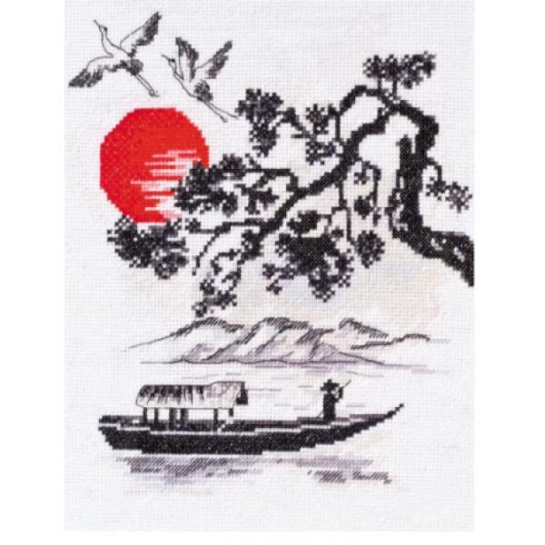 Набор для вышивания крестиком Абрис Арт В лучах заката (AH-103)