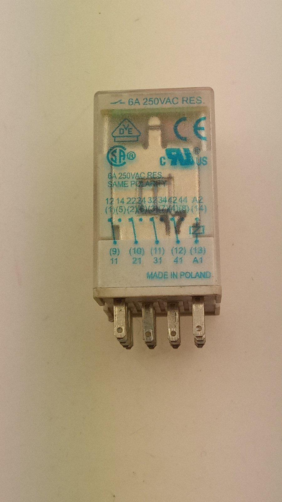 Реле GE Power PRC4M40ANL AC230V-6A-4C 27x21x35