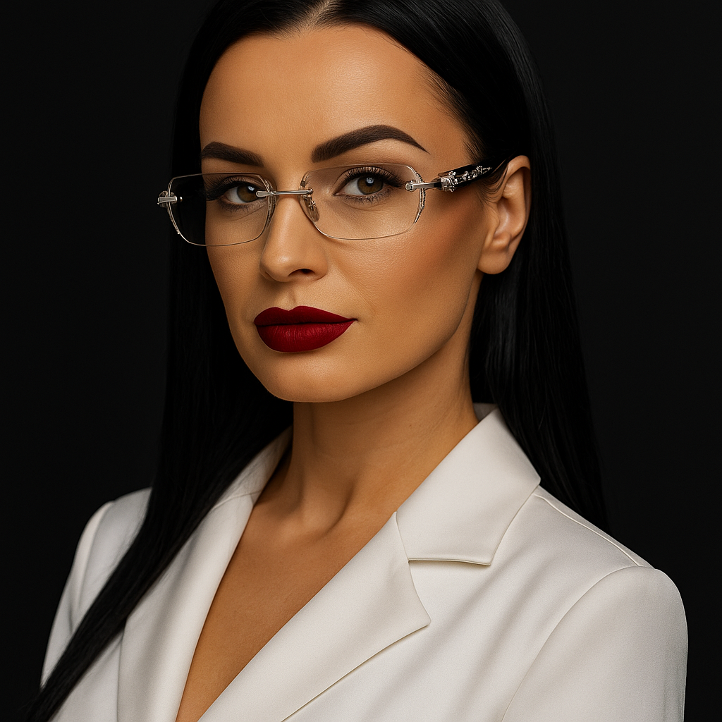 Очки для зрения без оправы с фотохромными линзами и защитой от компьютера C1+2.5 (60010)