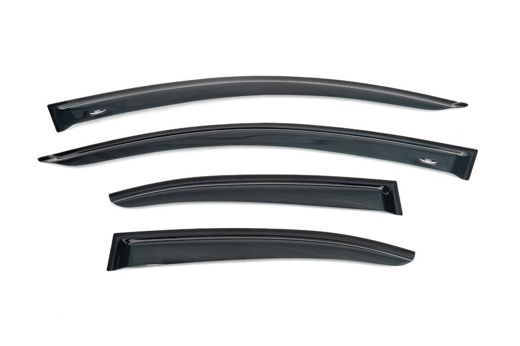Ветровики SD HIC для Toyota Avensis 2003-2009 гг. поликарбонат Черный