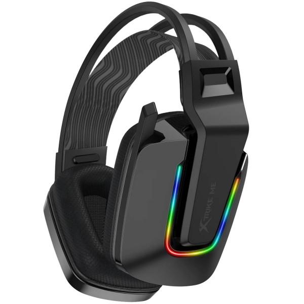 Гарнітура ігрова XTRIKE ME GH-712 USB 3.5 мм RGB 2 м Чорний (GH-712)