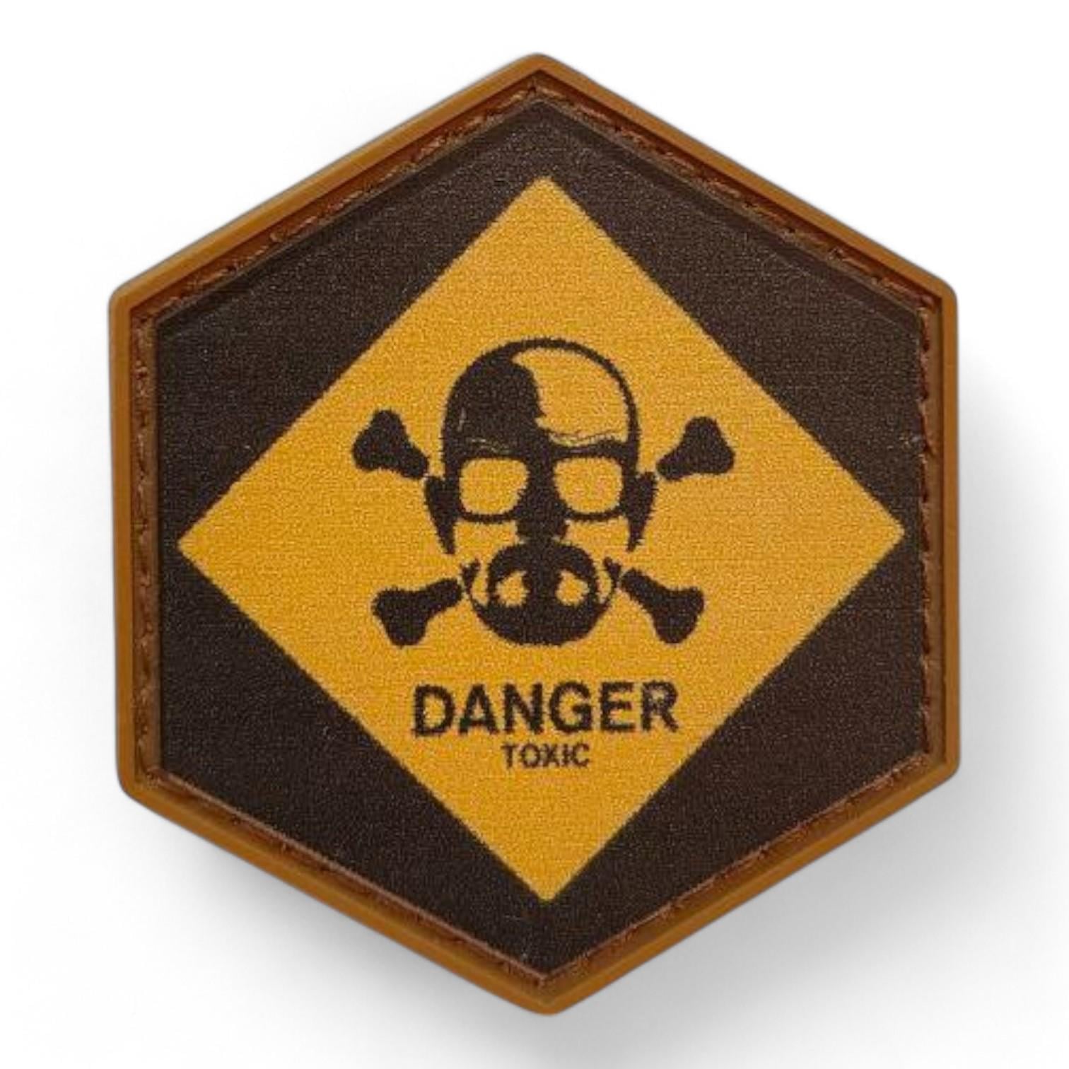 Патч-шеврон "Danger toxic" на липучке (22889039)