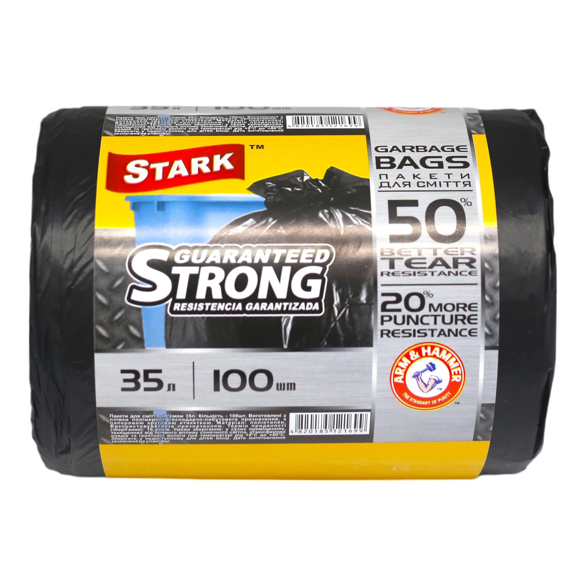 Пакеты для мусора Stark крепкие 35 л 100 шт. Черный (НФ-00006982)