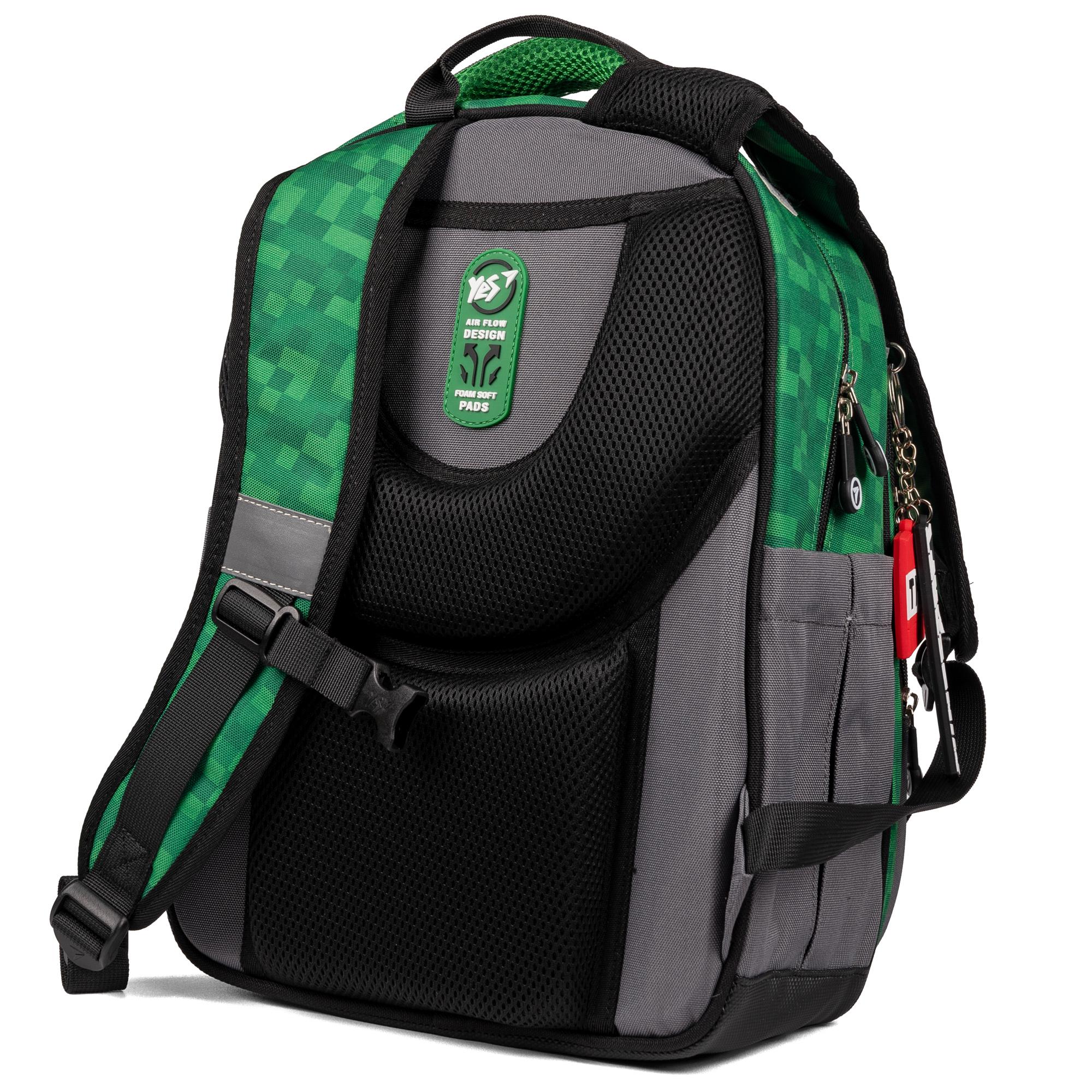 Школьный рюкзак полукаркасный YES Minecraft S-91 (559751) - фото 5