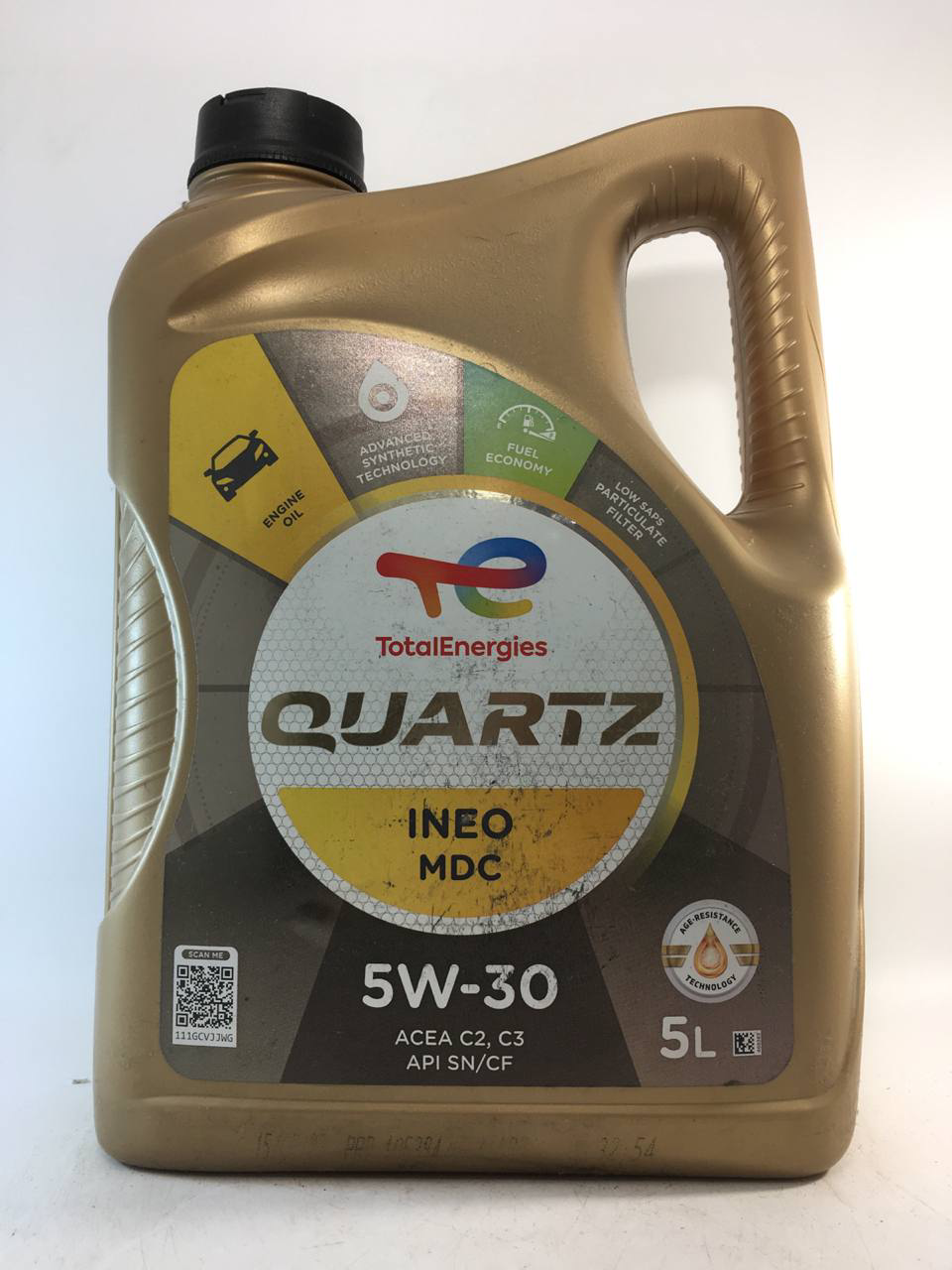 Моторна олива Total Quartz Ineo MDC C2/C3 SN/CF 5W-30 5 л (199608)