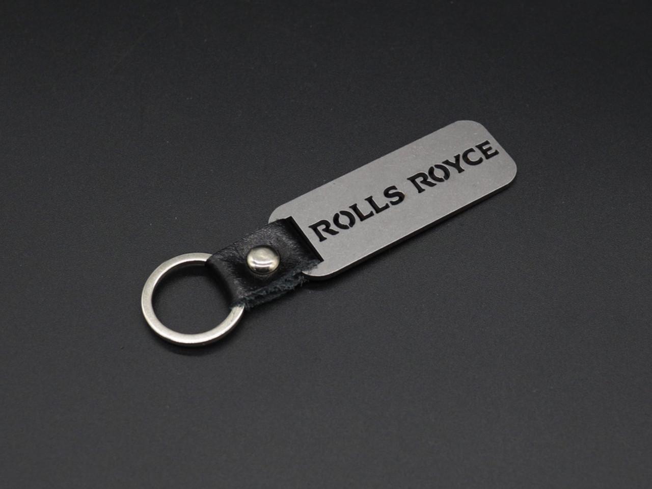 Брелок автомобильный для ключей Rolls Royce 10х2,5 см Серебристый (1145552323)
