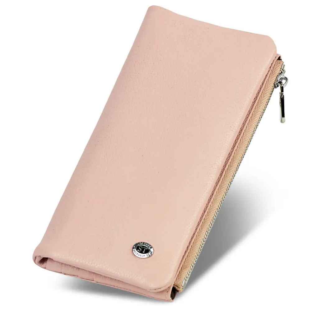 Купюрник кожаный ST Leather ST009 Розовый