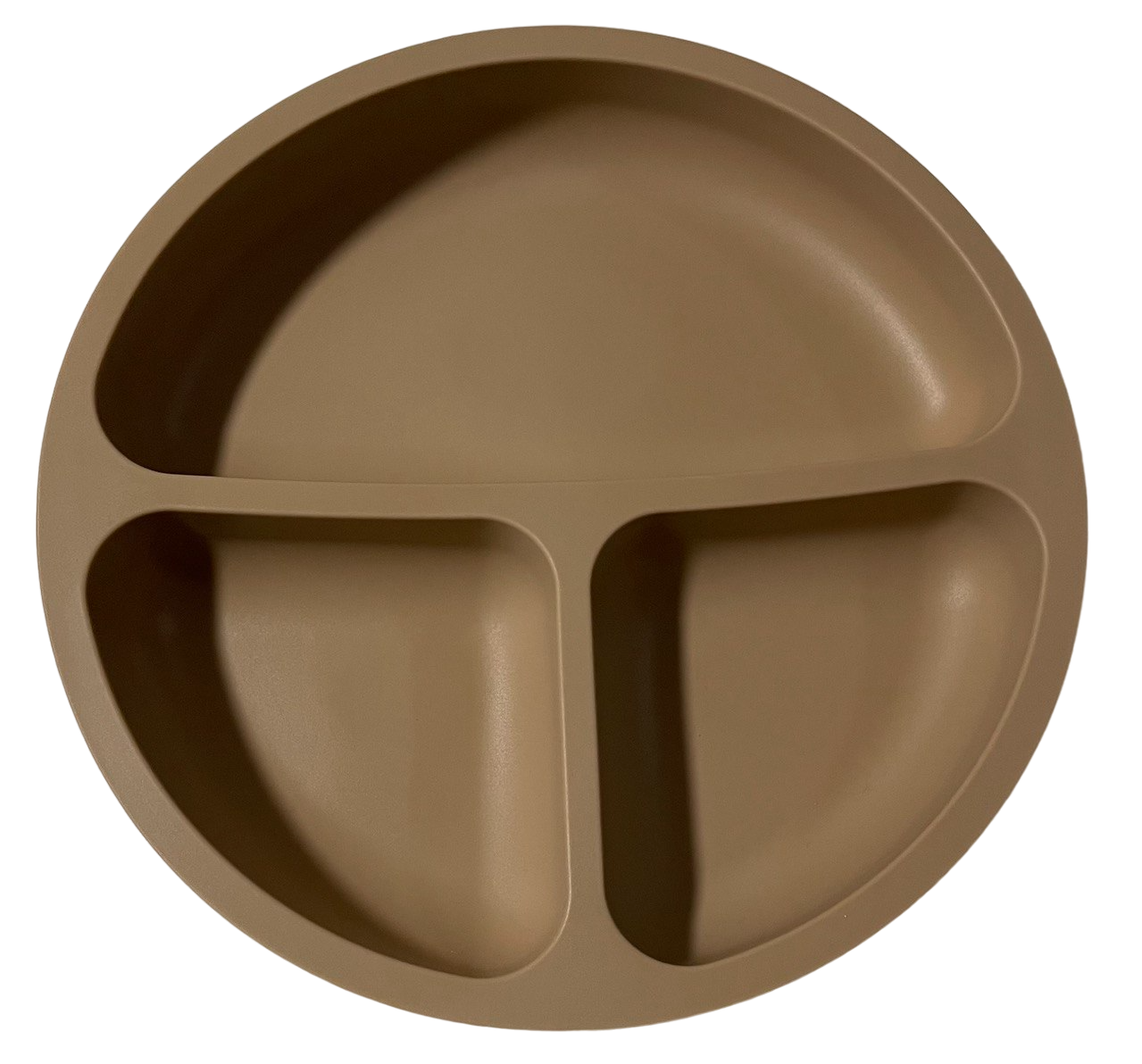 Тарілка силіконова на присосках із роздільником для їжі (96598)