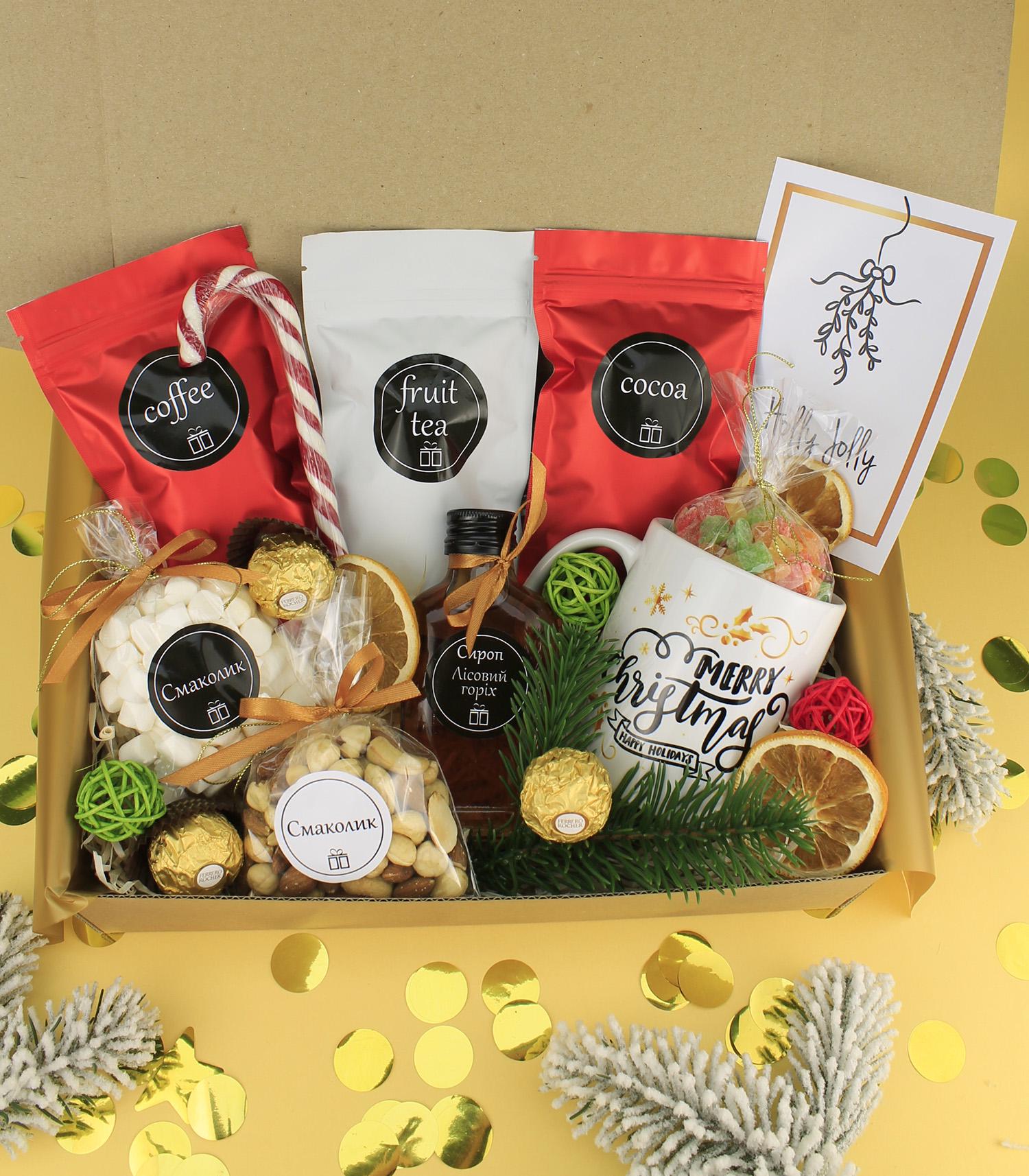 Подарок новогодний "Happy Holidays" Червоний (3-2571)