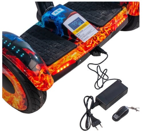 Гироскутер с ручкой А8 Smart Balance 10.5" огонь и лед - фото 3 Гироскутер с ручкой А8 Smart Balance 10.5" огонь и лед - фото 3