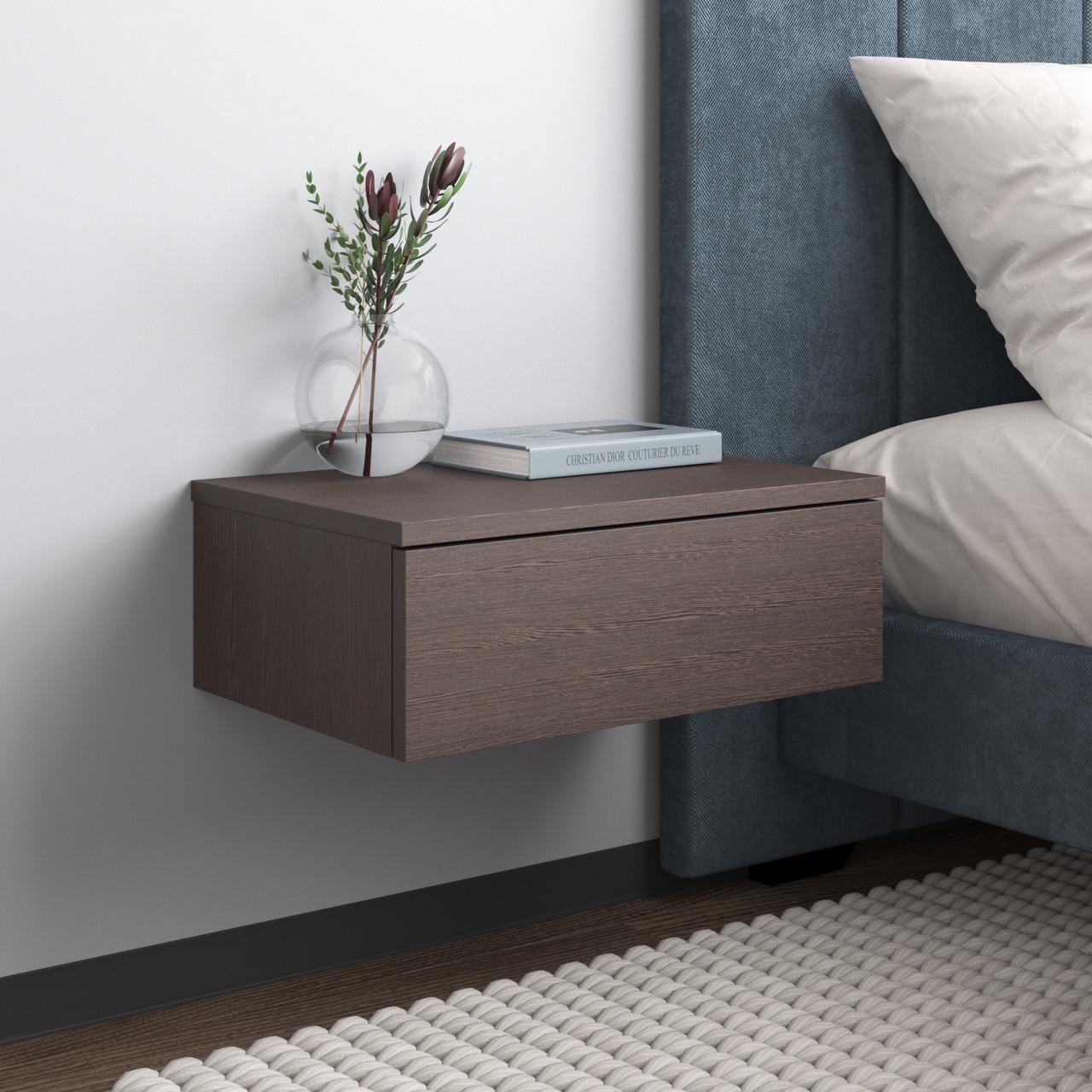 Тумба навесная прикроватная VAYS с ящиком 45х30х16 см Венге темный (30655449)