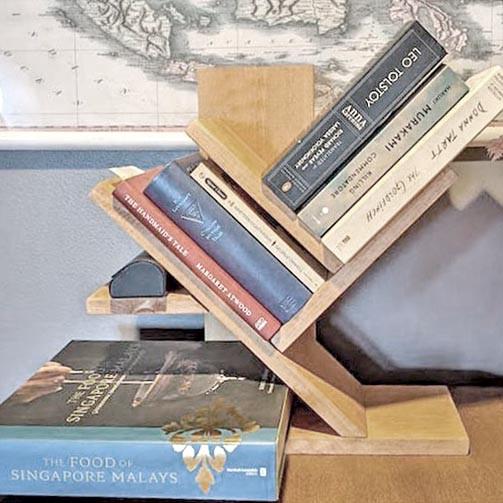 Полка книжная настольная из дерева Миледиан Бланже (КПА-001501)