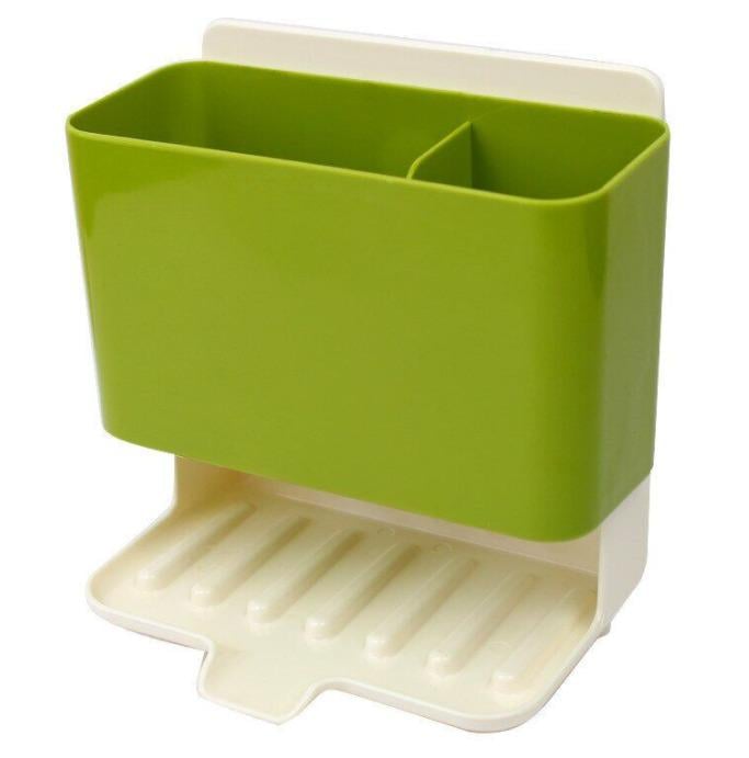 Органайзер кухонный на раковину Good Idea со сливом воды 18х12х20 см Зеленый (314558M)