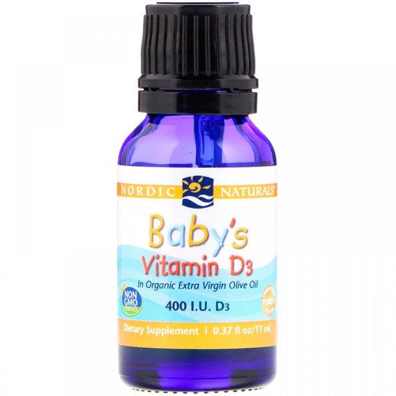Витамин D Nordic Naturals Baby's Vitamin D3 400 IU 0,37 ун. 11 мл