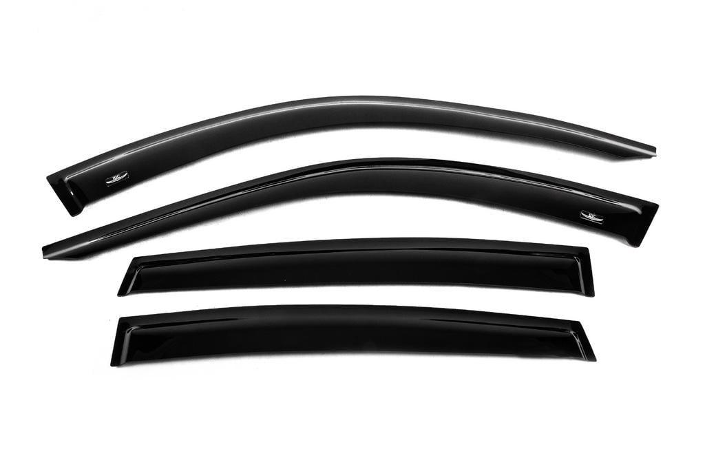 Ветровики HIC для BMW X6 G06 2019- гг. поликарбонат 4 шт. Черный (131507)