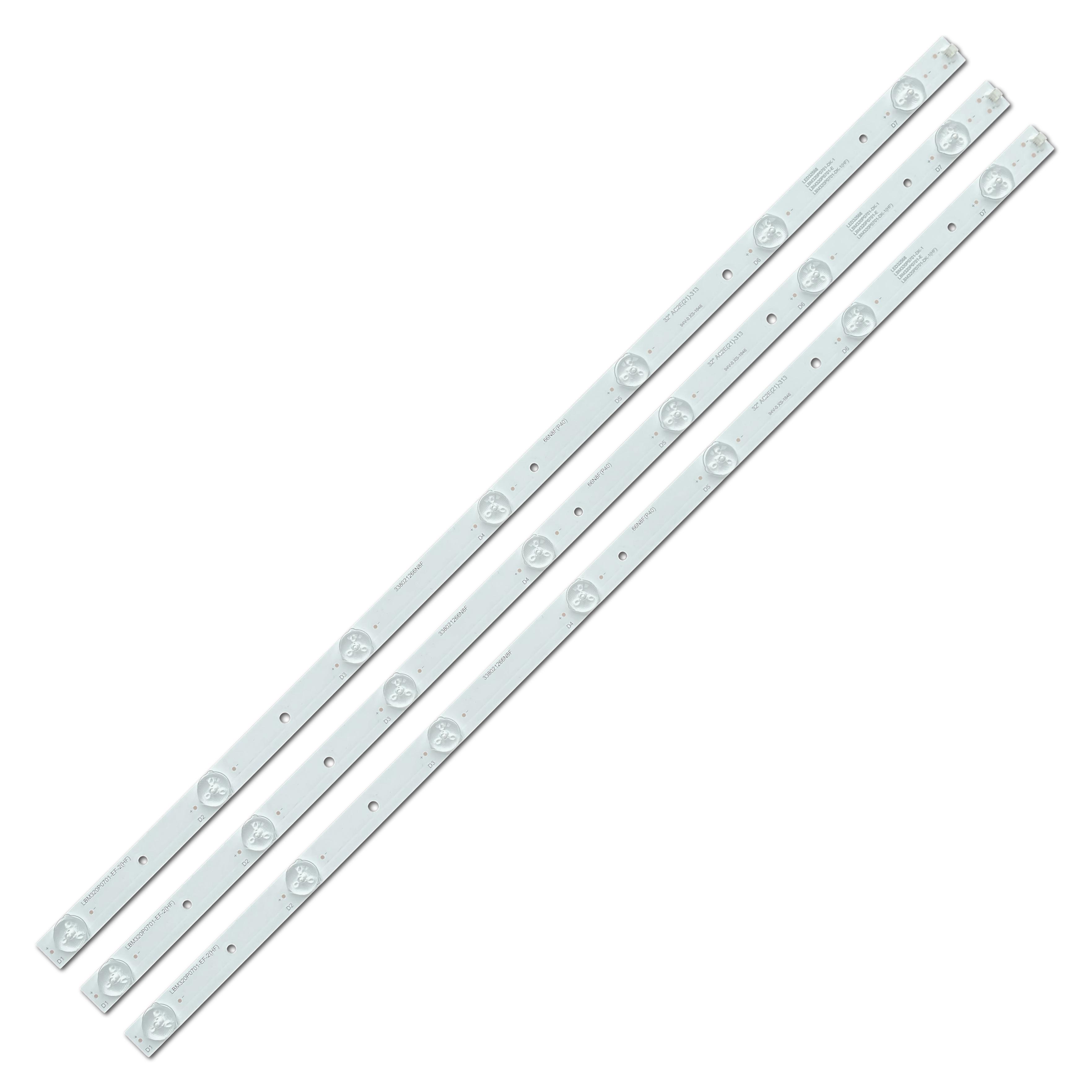 Комплект LED подсветки для TV AC2E/21-313 LBM320P0701-EF-2/HF 338021266N8F 66N8F/P40 LBP320P0701-E 32E309R 32" 3 шт. (ART-15480) Комплект LED подсветки для TV AC2E/21-313 LBM320P0701-EF-2/HF 338021266N8F 66N8F/P40 LBP320P0701-E 32E309R 32" 3 шт. (ART-15480)