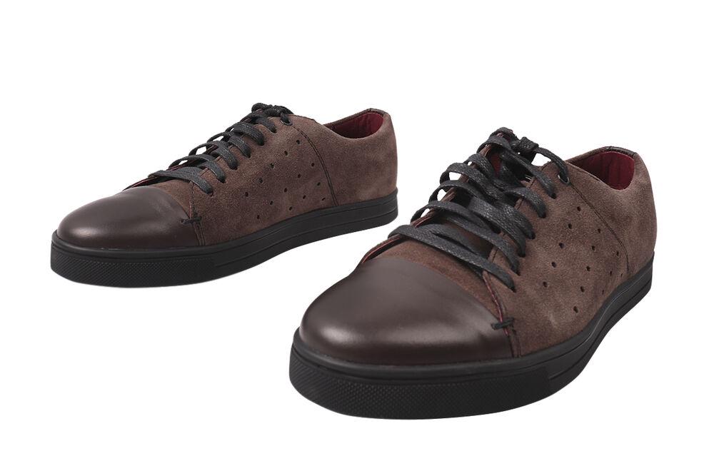 Кеды мужские Vadrus из замши на низком ходу на шнуровке р. 43 Коричневый (225-20/22DTC) - фото 5 Кеды мужские Vadrus из замши на низком ходу на шнуровке р. 43 Коричневый (225-20/22DTC) - фото 5