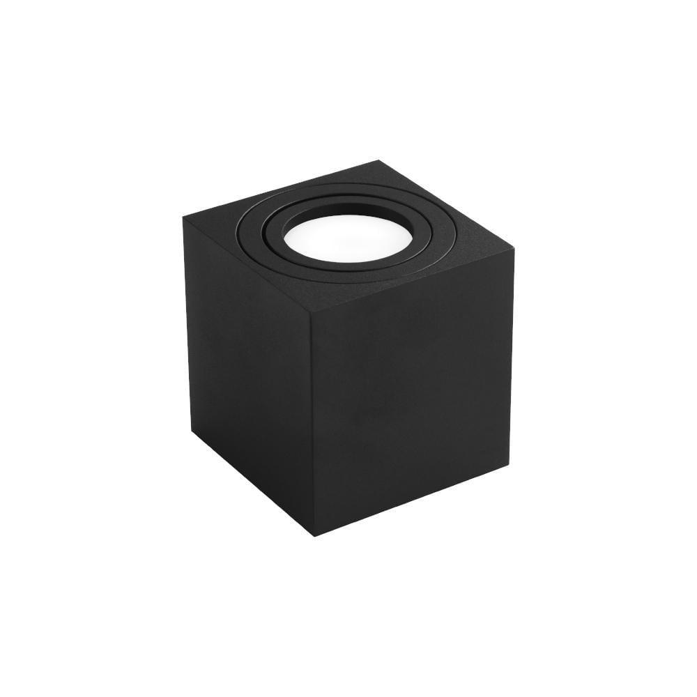 Светильник точечный накладной спот MANHATTAN-S 35W GU10 IP20 квадратный Черный Violux (341102)