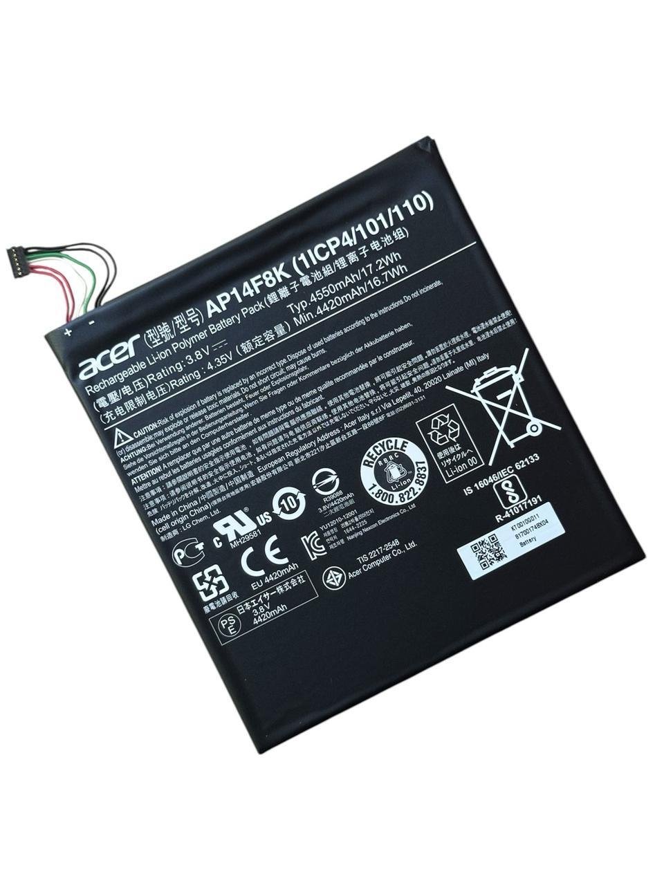 Аккумулятор для планшета Acer Iconia Tab A1-840/A1-850/A1-860/One 8 B1-810/B1-820/B1-830 AP14F8K (2515123253)