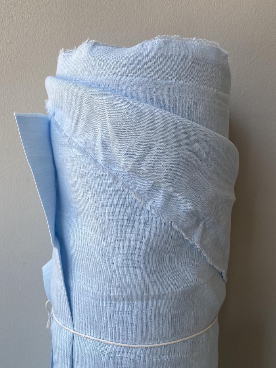 Ткань LINEN PLUS льняная 220 см 1347 Небесно-голубой - фото 1 Ткань LINEN PLUS льняная 220 см 1347 Небесно-голубой - фото 1