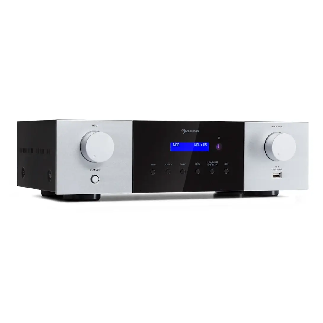 Стереоусилитель Auna AMP-4000 DAB Hi-Fi/DAB+/Радио/USB (10038330)