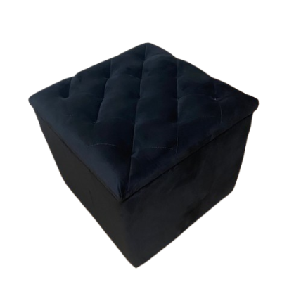 Пуф Square 45x45x45 см Чорний - фото 3