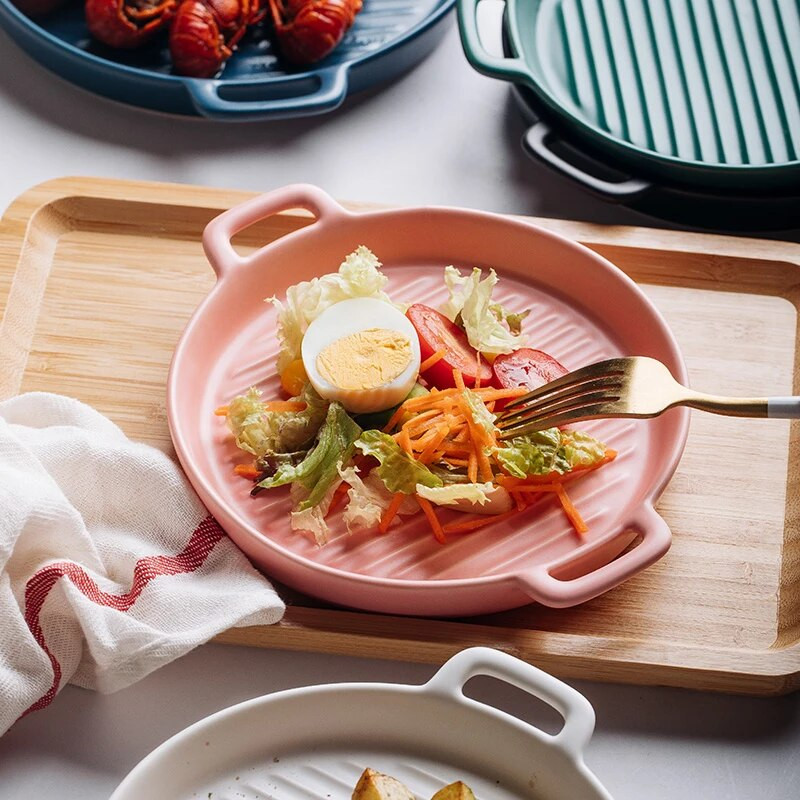 Блюдо з рифленим дном кругла 6741 22 см Рожевий (4356278) - фото 4 Блюдо з рифленим дном кругла 6741 22 см Рожевий (4356278) - фото 4