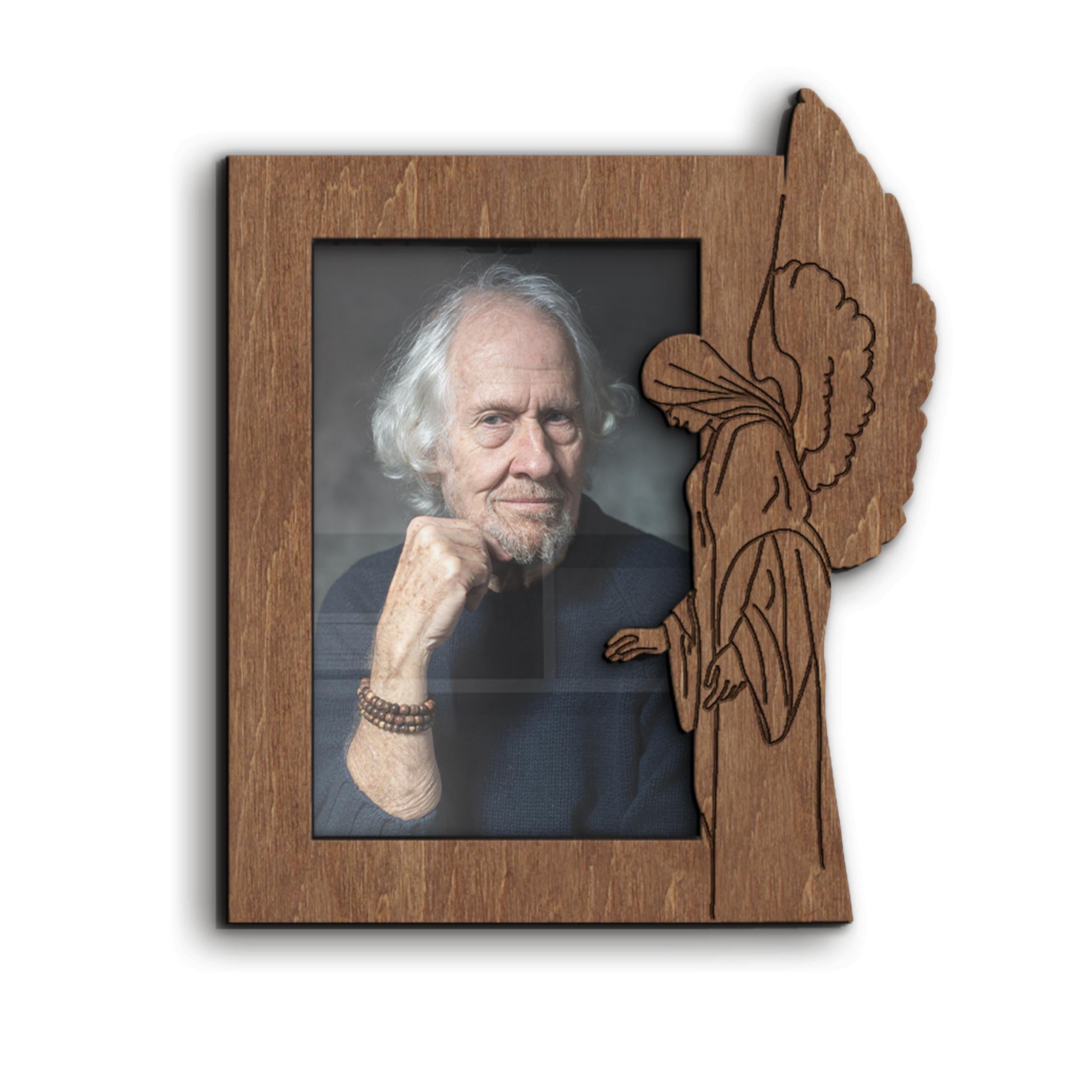 Фоторамка меморіальна The Frame Depot з гравіюванням ангела Коричневий (memorial_4x6_frame-2)