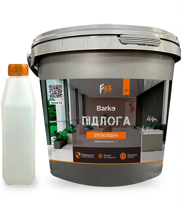 Пол эпоксидный наливной Barko 1 кг RAL6003 Темная оливка (234223)