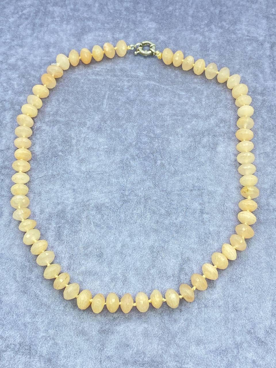 Бусы медовый кварц 46 см Светло-коричневый (360)