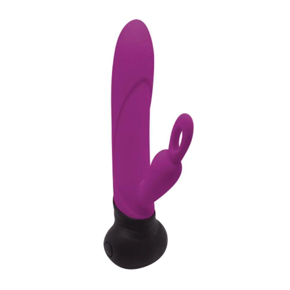 Вибратор с вращением ствола Adrien Lastic Mini Bonnie с петелькой для пальчика (AD10861)