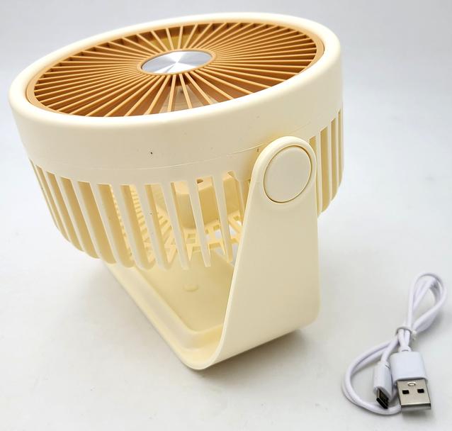 Вентилятор акумуляторний настільний UKC Portable Fan ZB124A 6376 14 см Жовтий (26214580) - фото 5 Вентилятор акумуляторний настільний UKC Portable Fan ZB124A 6376 14 см Жовтий (26214580) - фото 5