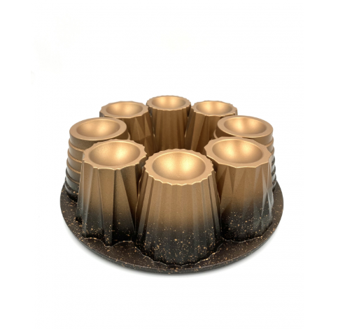 Форма для запікання кекса OMS алюмінієва з гранітним покриттям 26х9 см Бронзовий