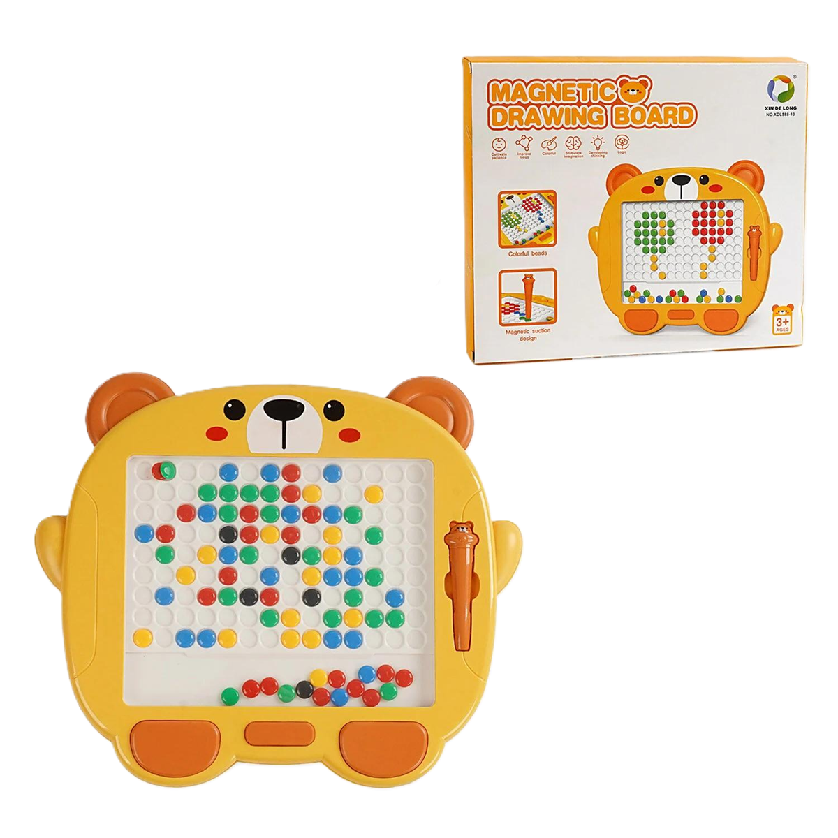 Детская мозаика магнитная XDL 588-13/36 Мишка в коробке (24713145)