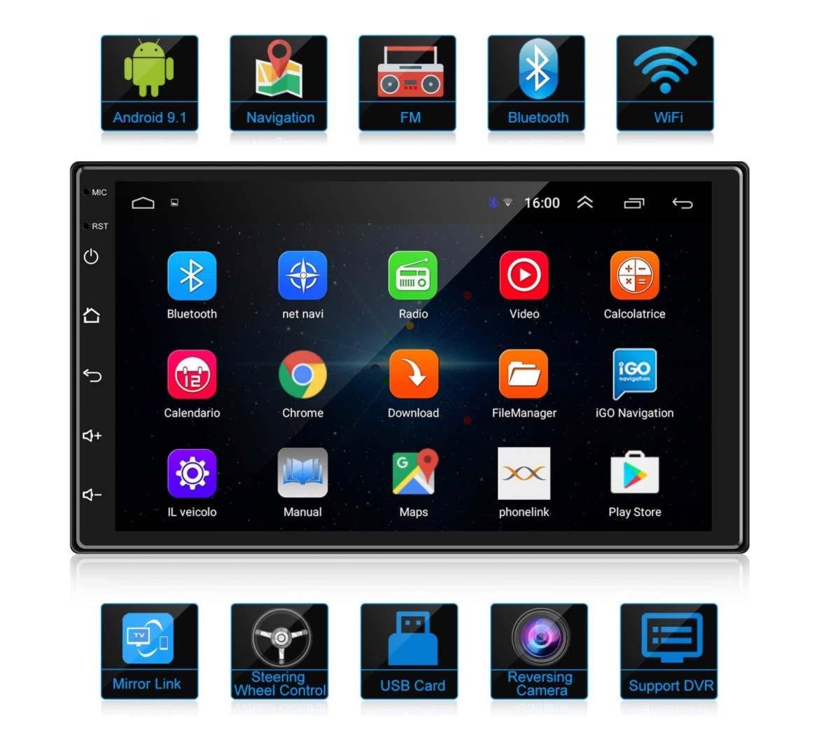 Магнітола в авто Android 2-din з GPS/WI-Fi/Bluetooth (29164501) - фото 4 Магнітола в авто Android 2-din з GPS/WI-Fi/Bluetooth (29164501) - фото 4