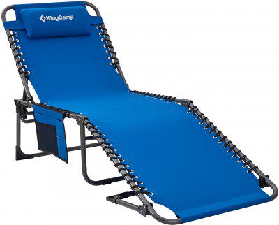 Шезлонг KingCamp Classic Adjustable Cot Blue (1026-KC2019 BLUE)