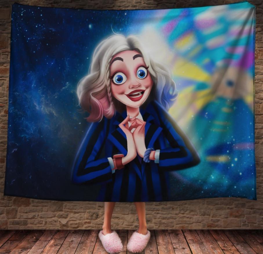 Плед із 3D принтом Уенздей Аддамс та Єніт 150х200 см (epi_1934) Плед із 3D принтом Уенздей Аддамс та Єніт 150х200 см (epi_1934)