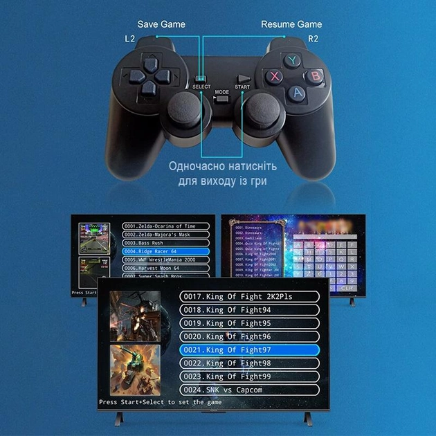 Ігрова консоль для телевізора з джойстиками (M8MINI) - фото 4 Ігрова консоль для телевізора з джойстиками (M8MINI) - фото 4