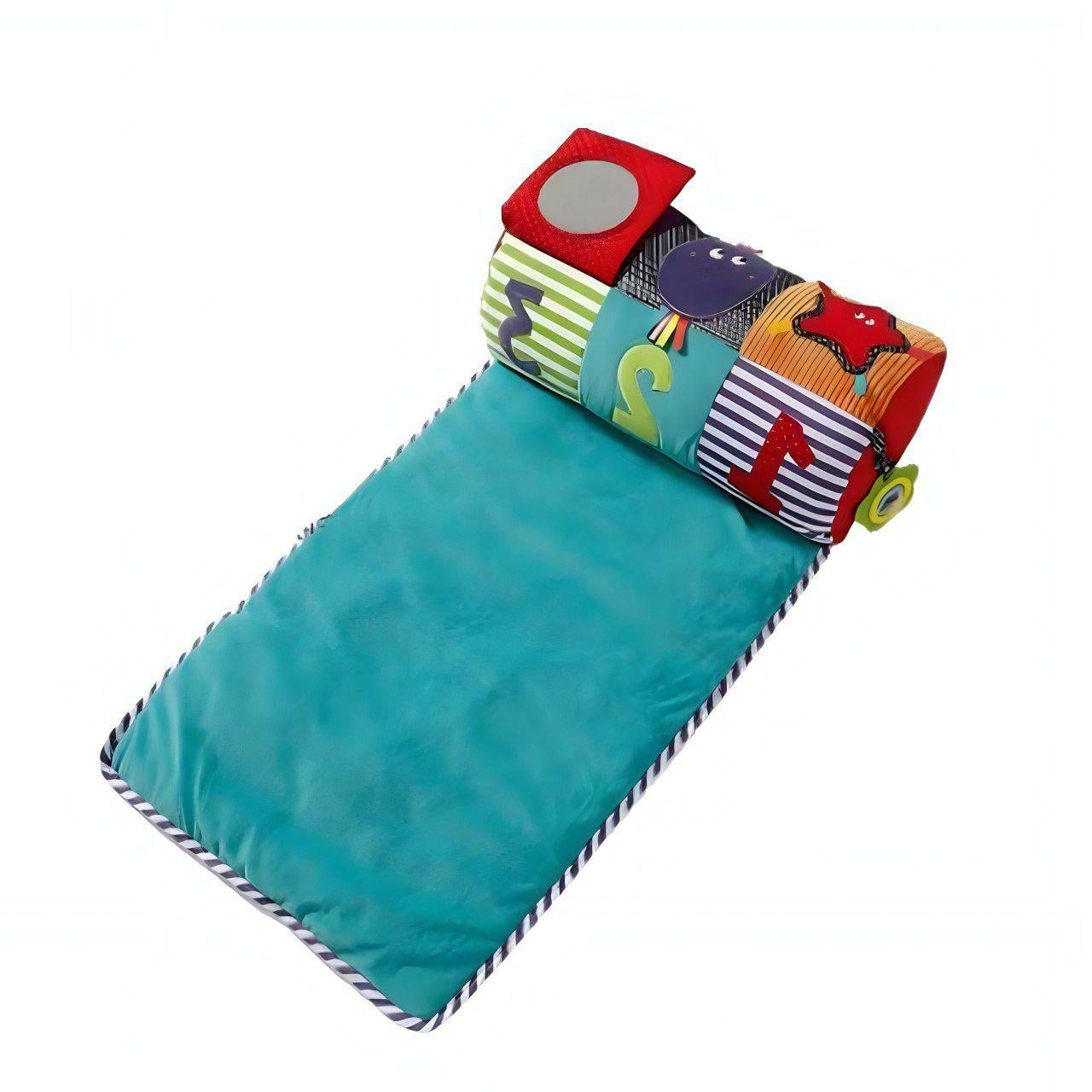 Развивающий коврик Baby Carpet с безопасным зеркальцем/шероховатыми элементами (023-78)