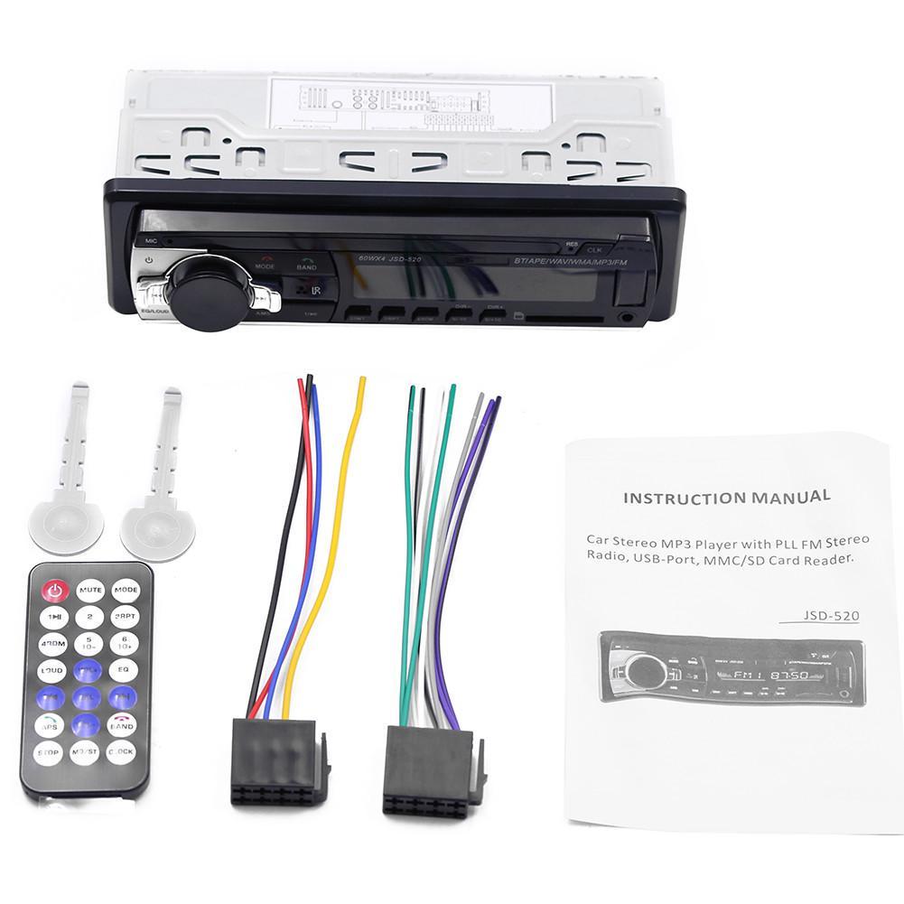 Автомагнітола Jsd 520 Bluetooth/USB/AUX/SD 4x60W (FG2) - фото 6