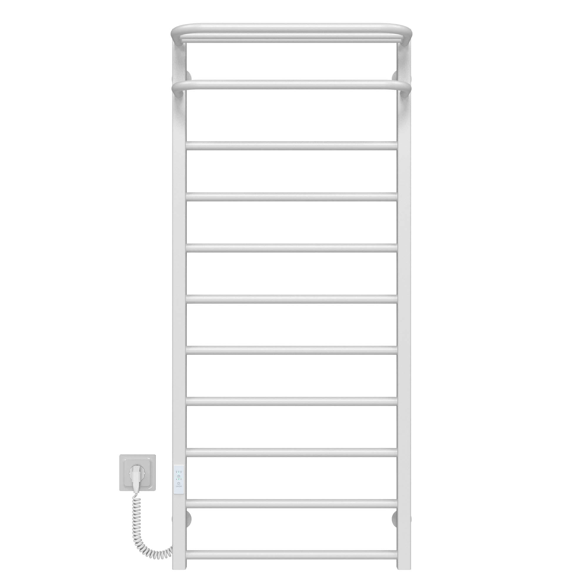 Рушникосушарка електрична Deffi Lux Hotel П11 JD04 ліве підключення нержавіюча сталь 400х1200 мм Білий (A.LH.120.40.11.E.W.L.4)