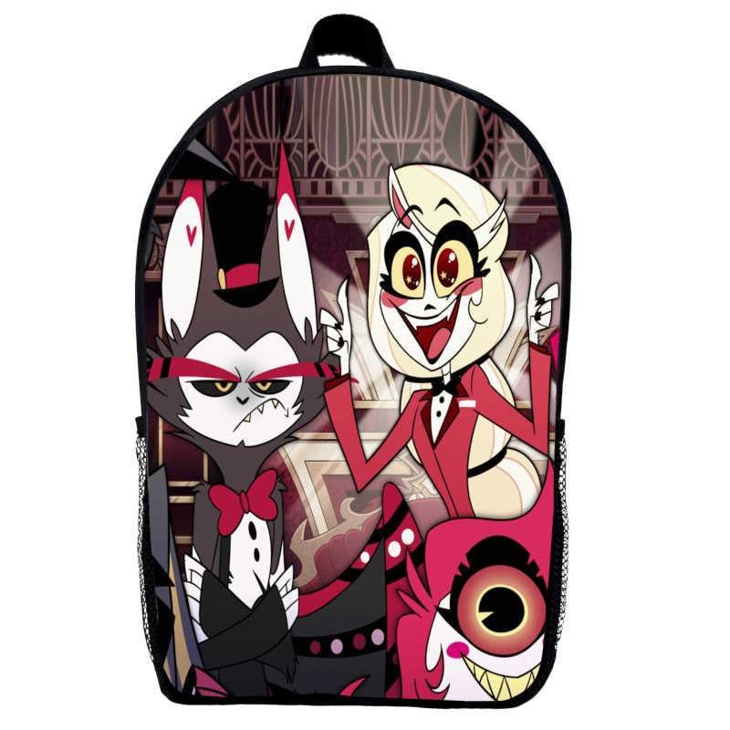 Школьный рюкзак Hazbin Hotel 07 39х27х14 см 14 л Черный (2356728224)