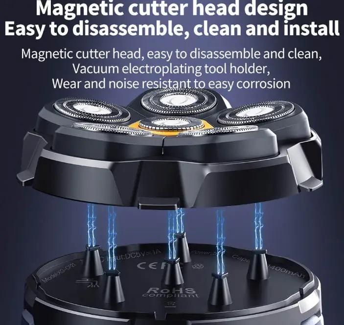 Електробритва акумуляторна XO CF21 5W/1400 mAh Blue (608143) - фото 6 Електробритва акумуляторна XO CF21 5W/1400 mAh Blue (608143) - фото 6